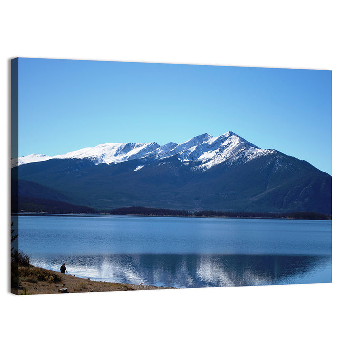 Lake Dillon Reflection Wall Art as a canvas print