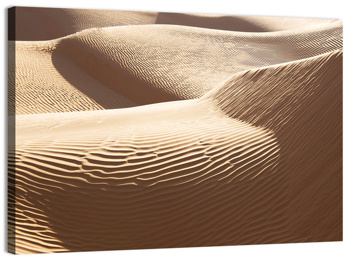Sahara Sand Dunes Close-up Wall Art as a canvas print