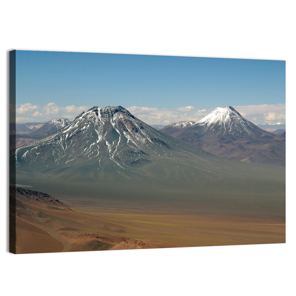Licancabur and Juriques Peaks Wall Art, canvas print, landscape