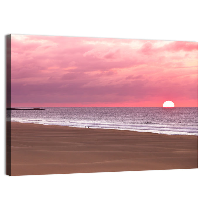 Boavista Sunset Beach Wall Art as a canvas print