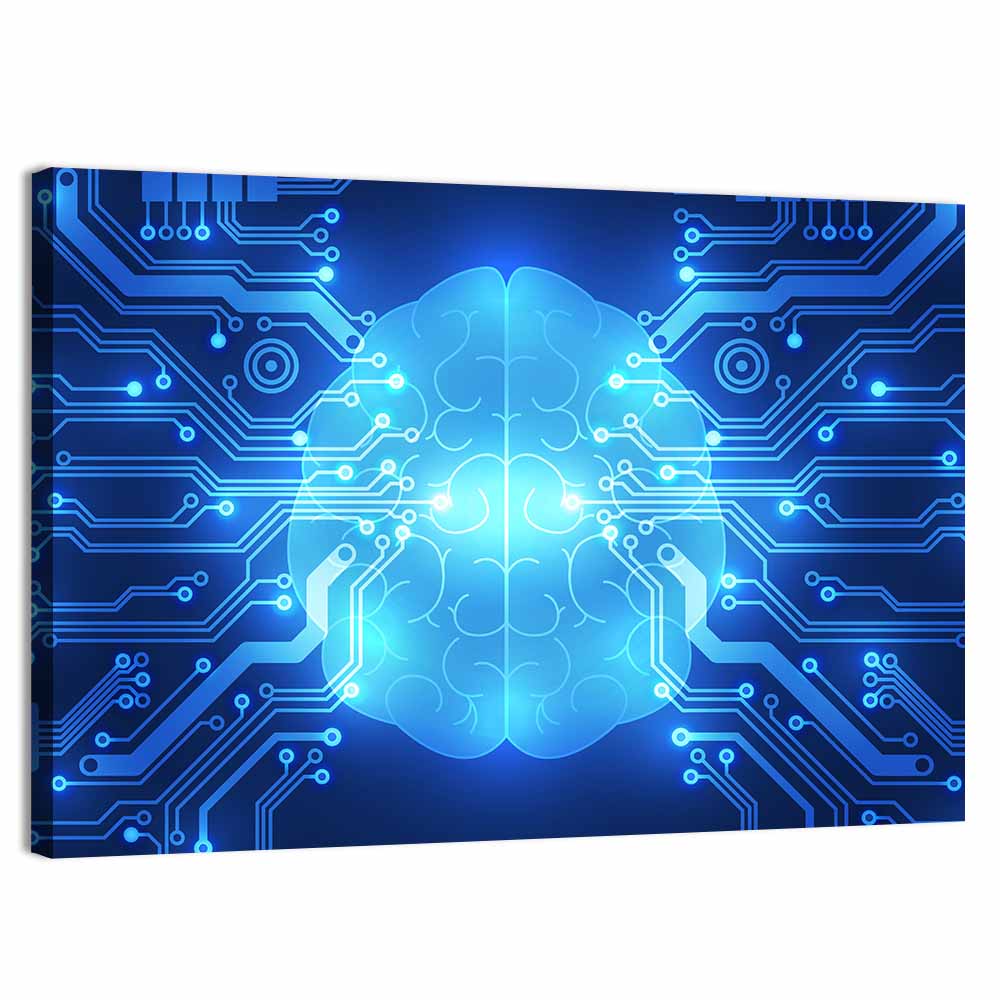 Digital Brain Concept Wall Art