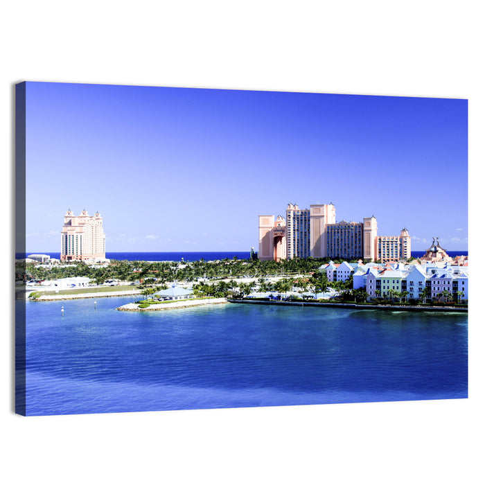 Atlantis Paradise Island View Wall Art as a canvas print