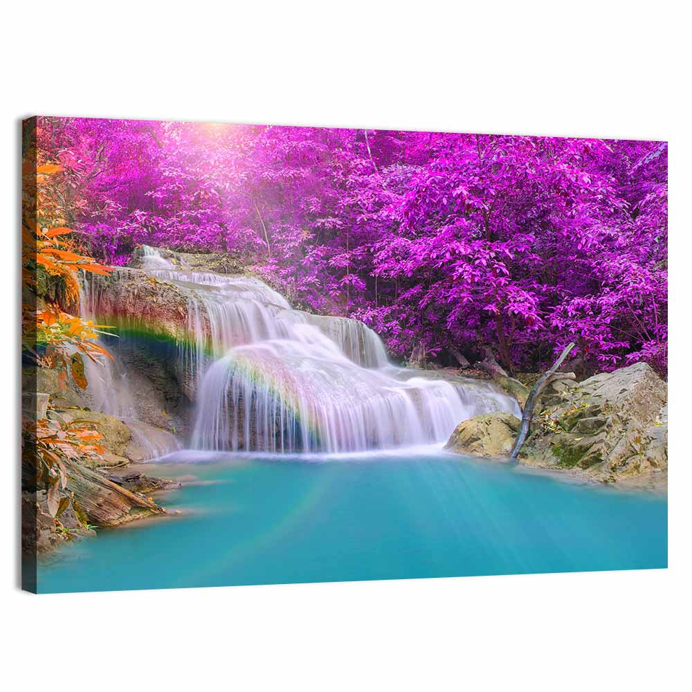 Deep Forest Waterfall Wall Art