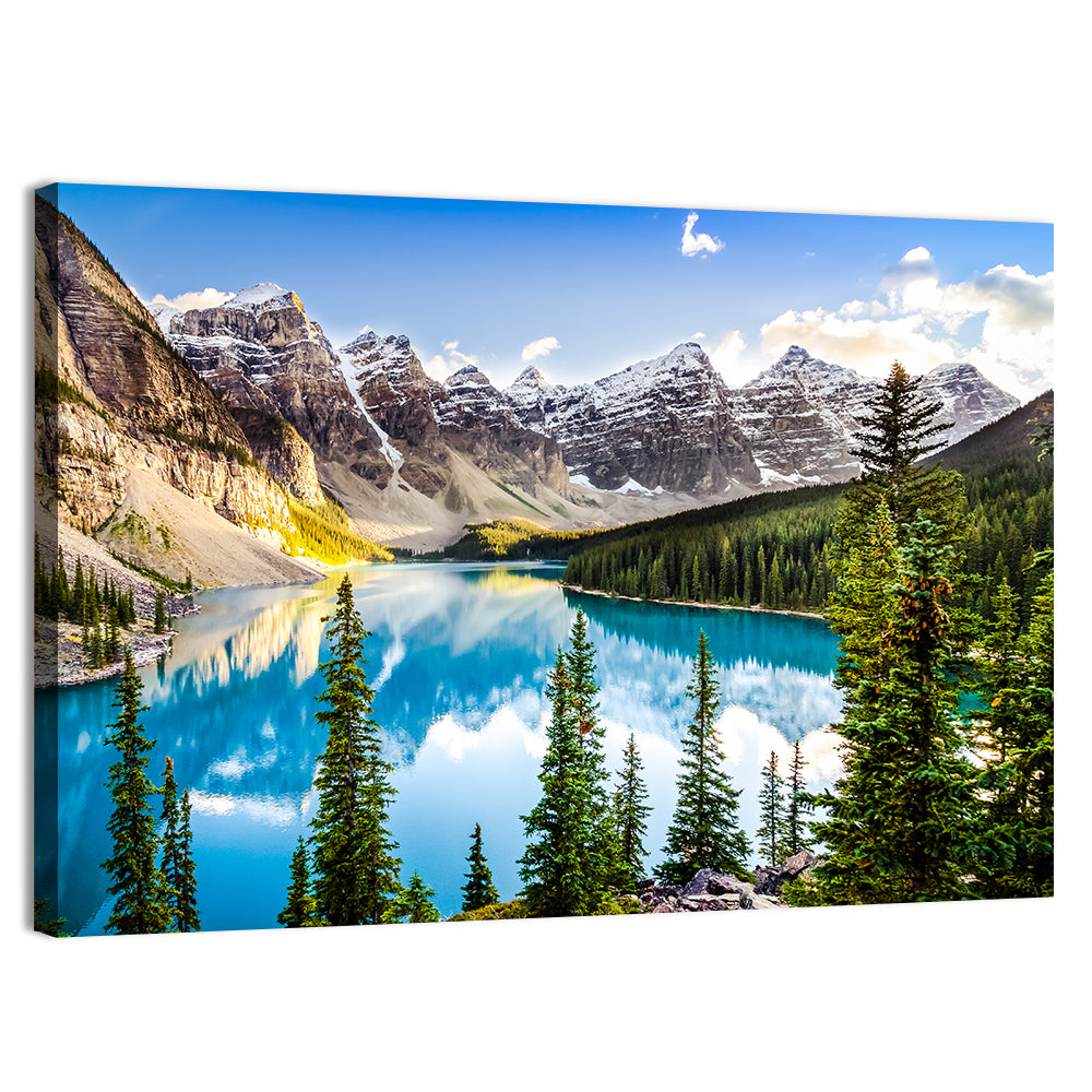Moraine Lake Reflections Wall Art, canvas print, landscape