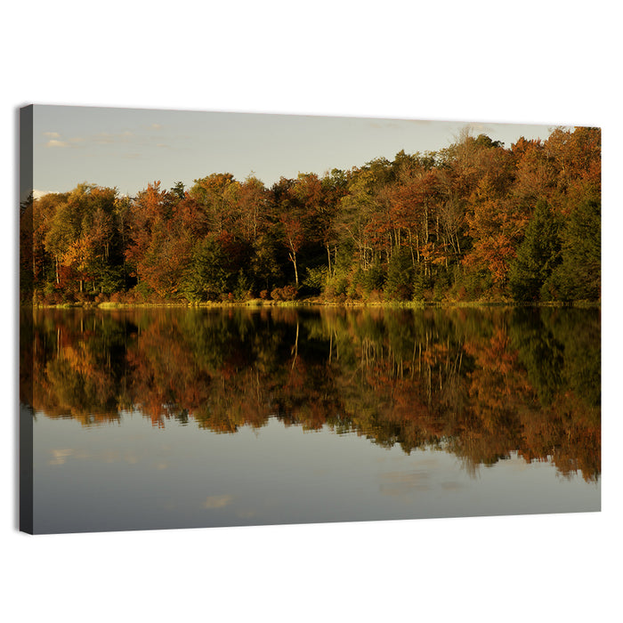 Lake Jean Reflection Wall Art as a canvas print