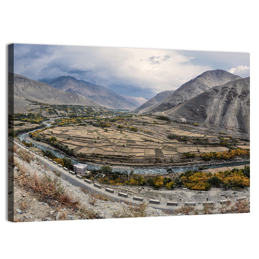 Autumn Valley, Afghanistan Wall Art, canvas print, landscape