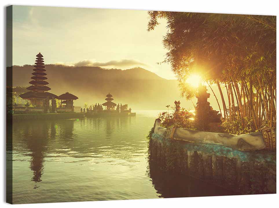 Pura Ulun Danu Temple Wall Art