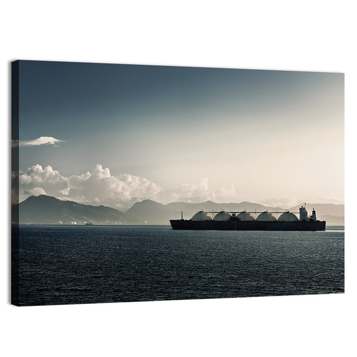 Lng Tanker at Sea Wall Art as a canvas print