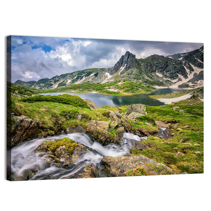 Seven Rila Lakes View Wall Art as a canvas print