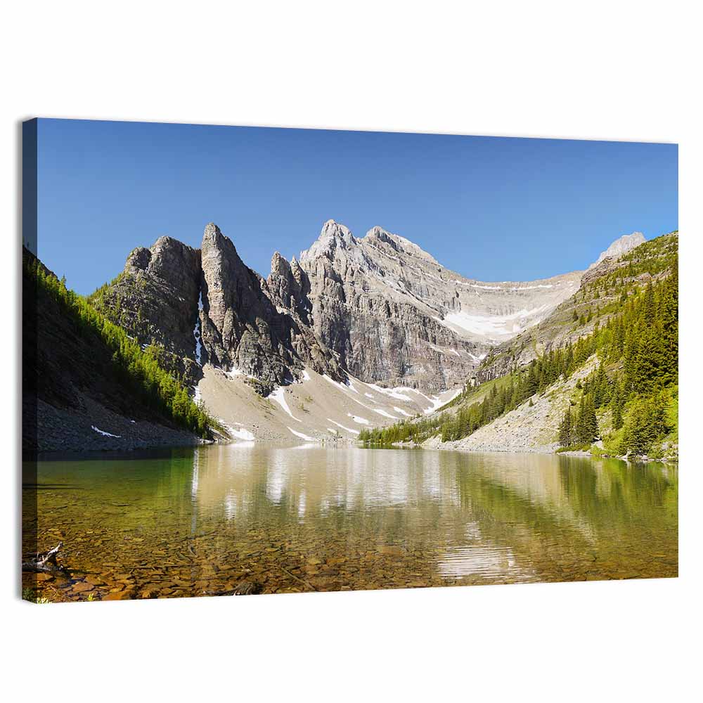Lake Agnes Reflection Wall Art, canvas print, landscape