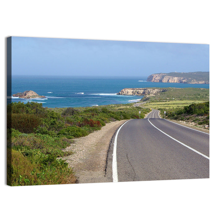 Inneston Coastal Road Wall Art as a canvas print