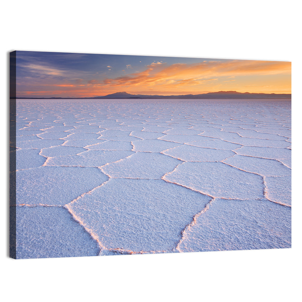 Salar De Uyuni Sunrise Wall Art, canvas print, landscape