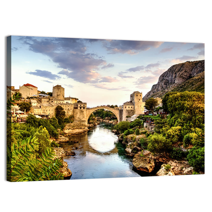 Stari Most Bridge, Mostar Wall Art as a canvas print