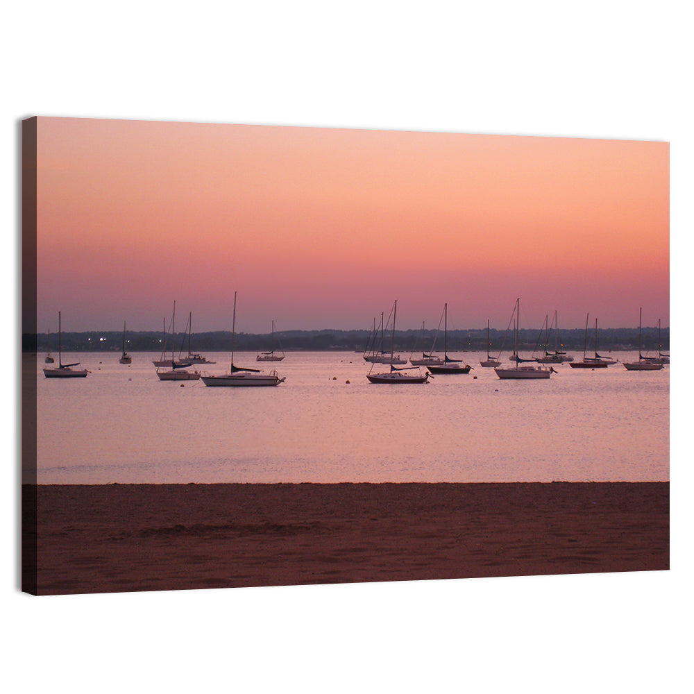 East Haven Beach Sunset Wall Art, canvas print, landscape