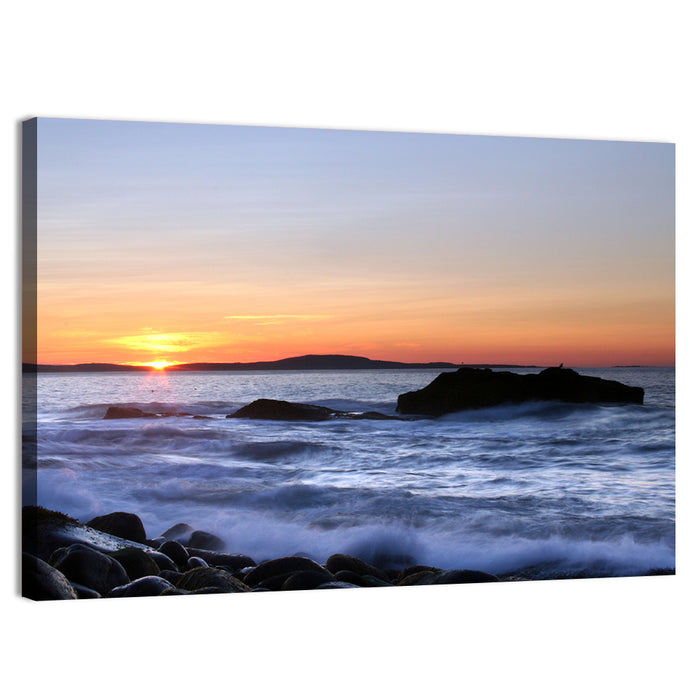 Acadia National Park Coastline Wall Art as a canvas print