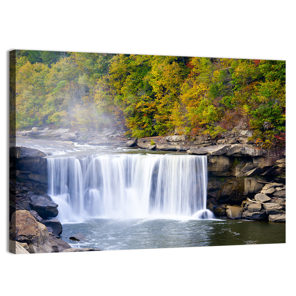 Cumberland Falls Long Exposure Wall Art, canvas print, landscape