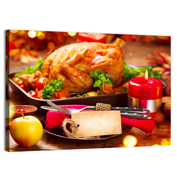 Roasted Turkey Holiday Still Life Wall Art