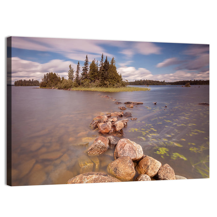 Lake Ontario Shoreline Wall Art as a canvas print