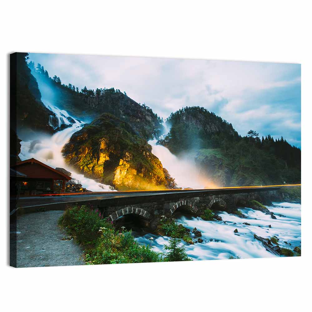 Latefossen Waterfall Wall Art