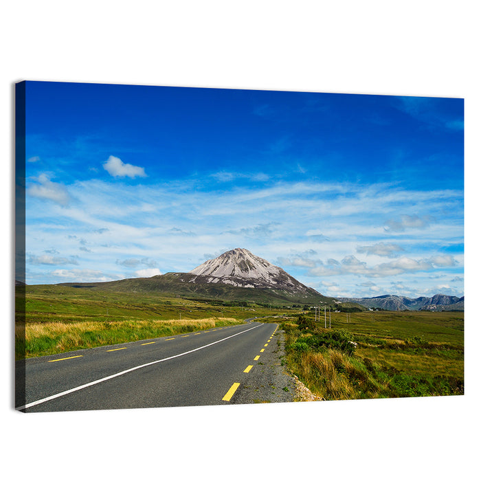 Mount Errigal Road Wall Art as a canvas print