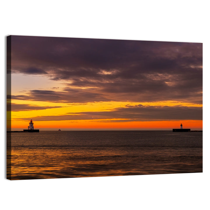 Lake Erie Twin Beacons Wall Art