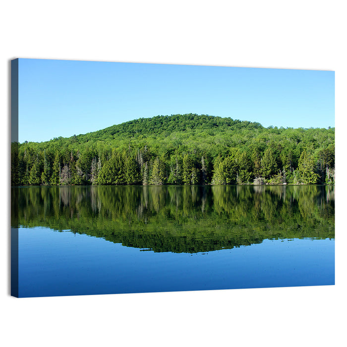 Vermont Mountain Lake Wall Art as a canvas print