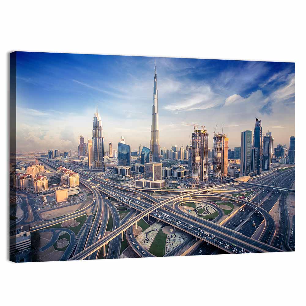 Dubai Skyline Wall Art