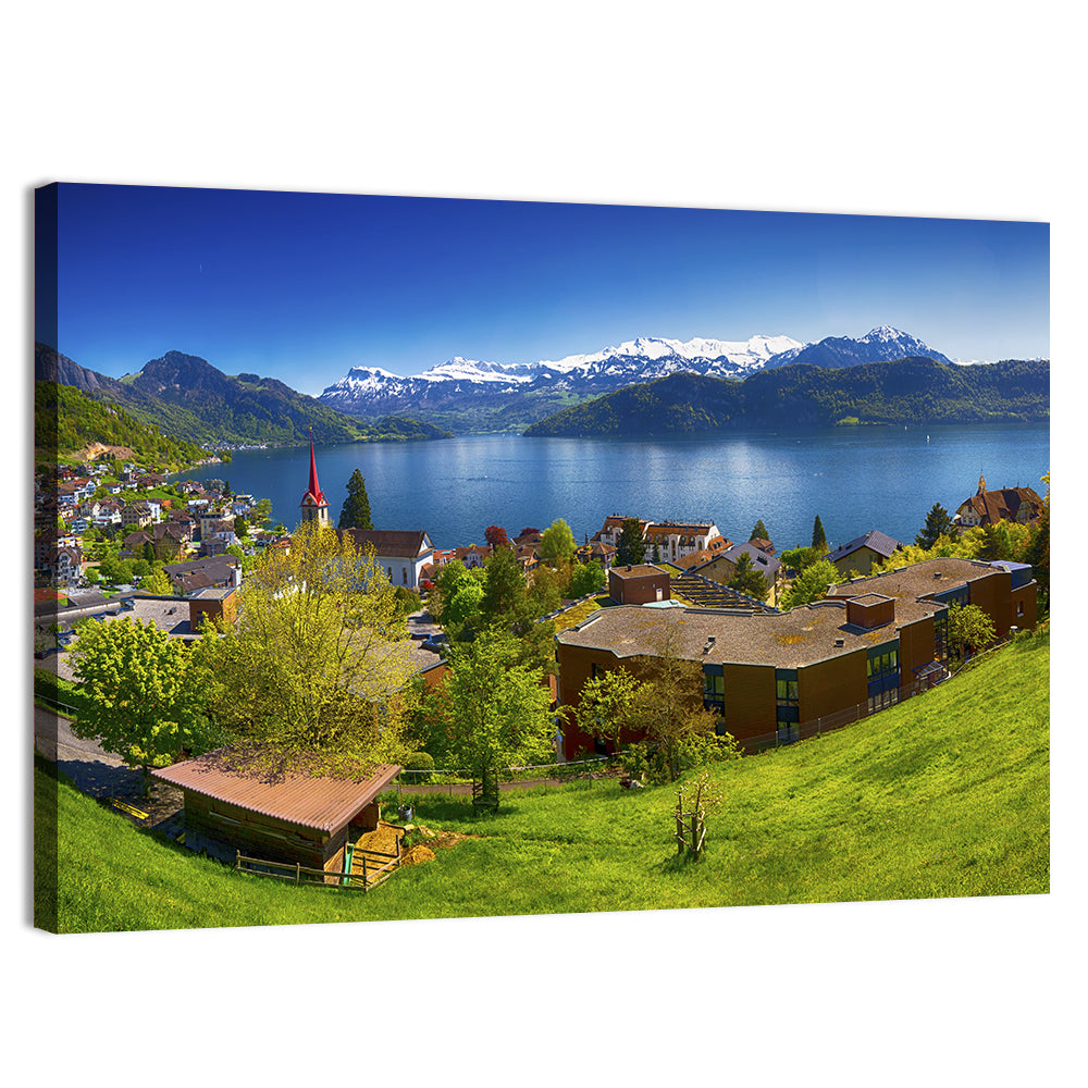 Lake Lucerne, Weggis Wall Art, canvas print, landscape