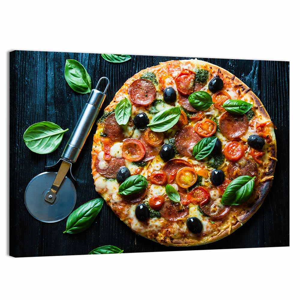 Pizza Closeup Wall Art