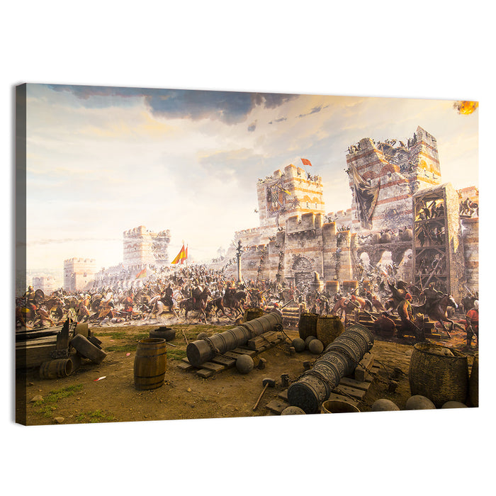 Fall of Constantinople 1453 Wall Art as a canvas print