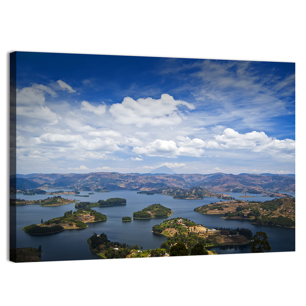 Lake Bunyonyi Wall Art, canvas print, landscape