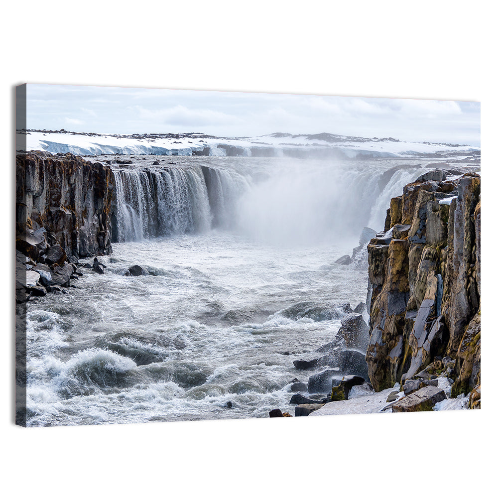 Selfoss Waterfall, Iceland Wall Art, canvas print, landscape