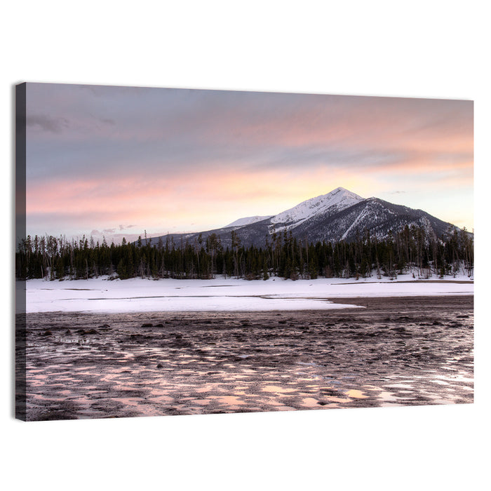 Mount Royal at Dusk Wall Art as a canvas print