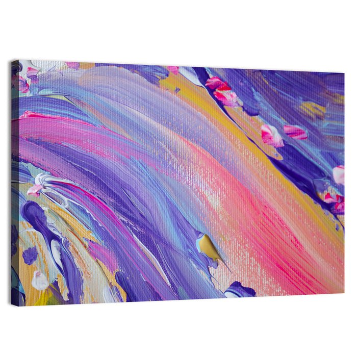 Sliding Hill Brushstrokes Wall Art as a canvas print