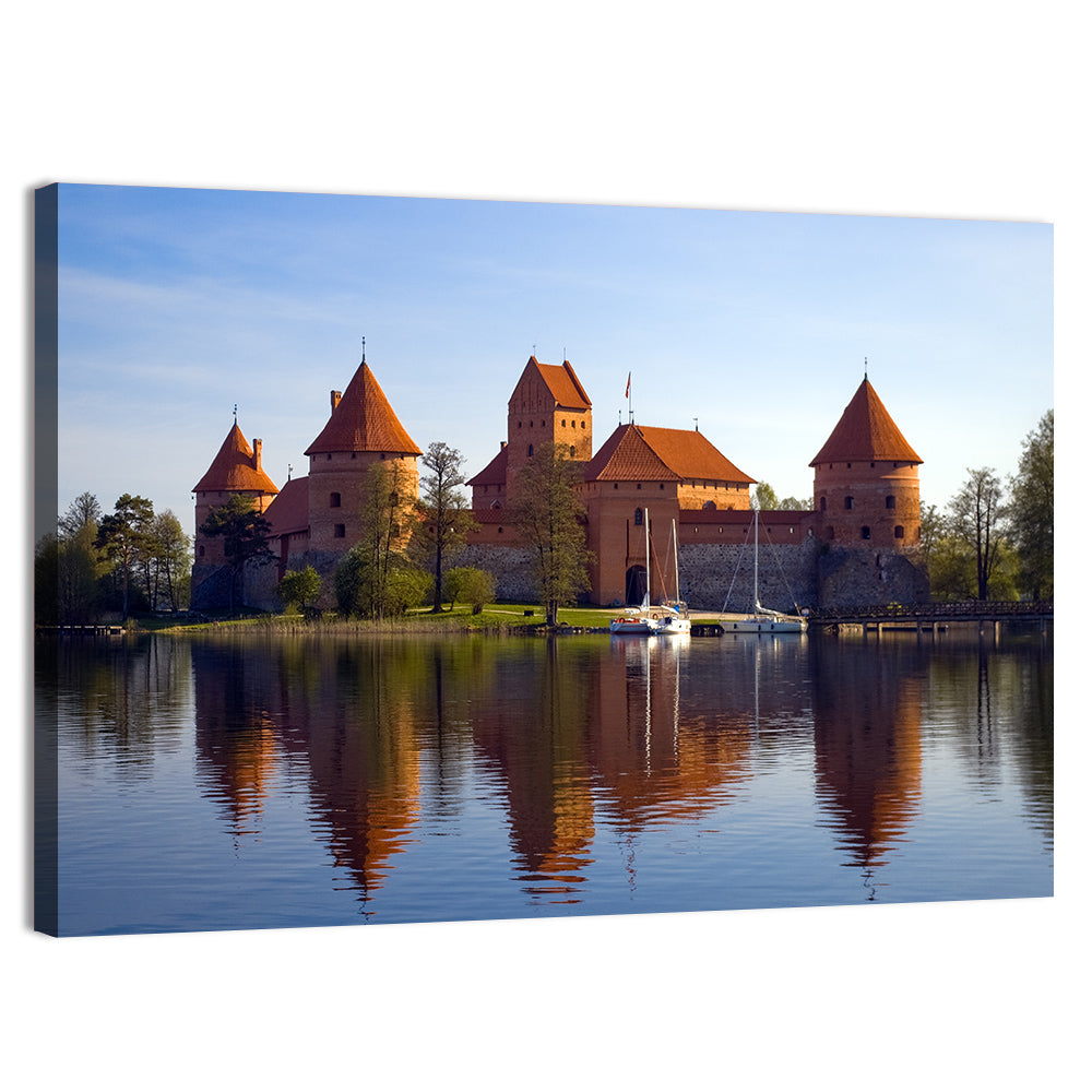 Trakai Island Castle Wall Art, canvas print, landscape