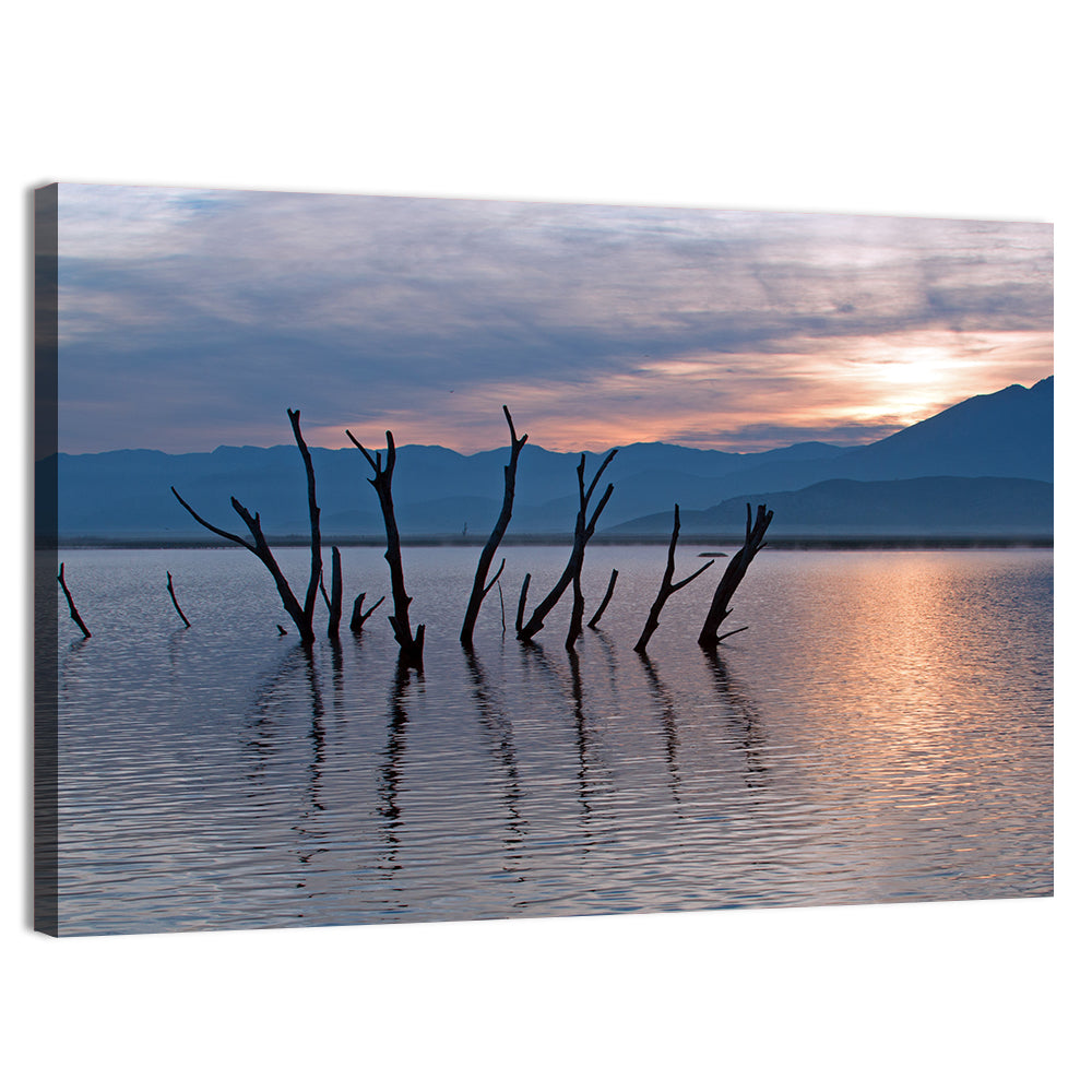 Lake Isabella Sunrise Reflection Wall Art, canvas print, landscape