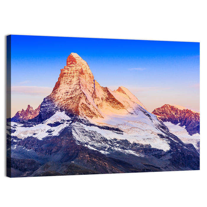 Matterhorn Sunrise Wall Art as a canvas print