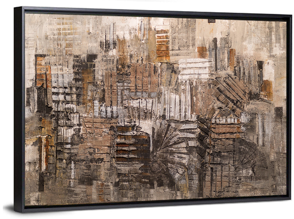 Skyline Strokes Abstract Pattern Wall Art
