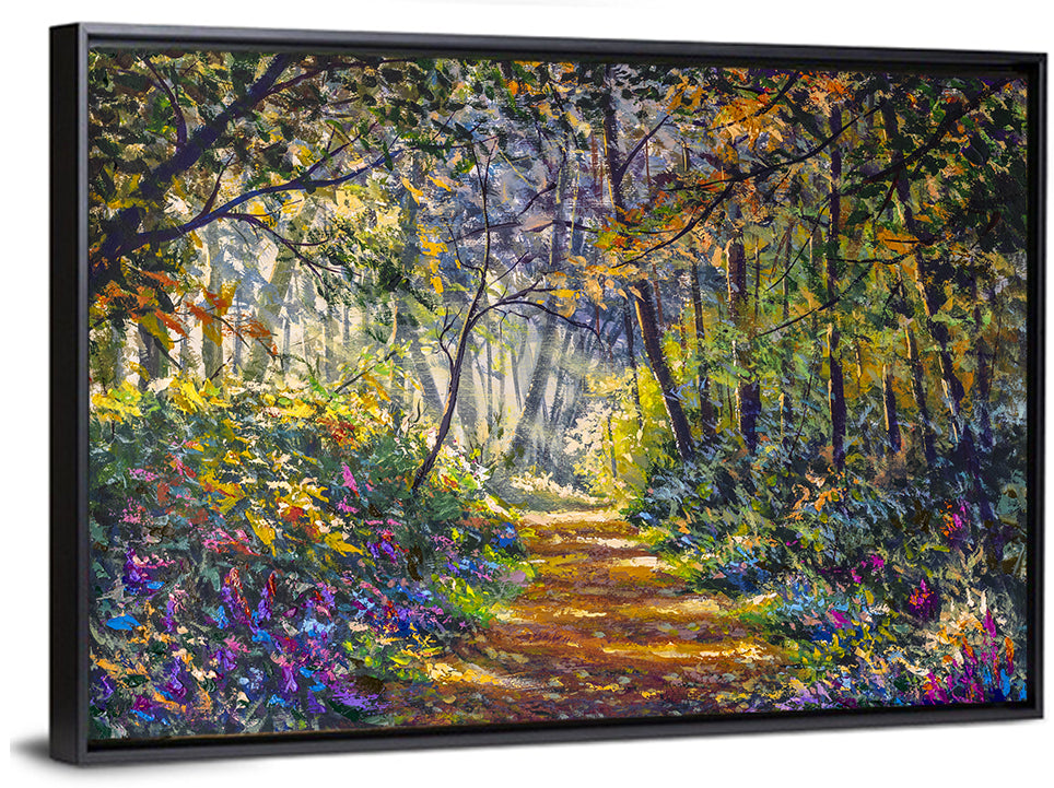 Alley Forest Pathway Wall Art