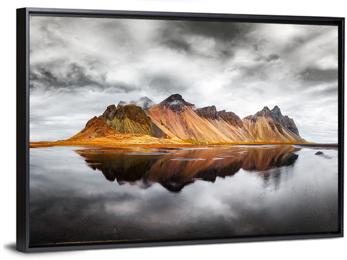 Vestrahorn at Stokksnes Wall Art as a framed canvas