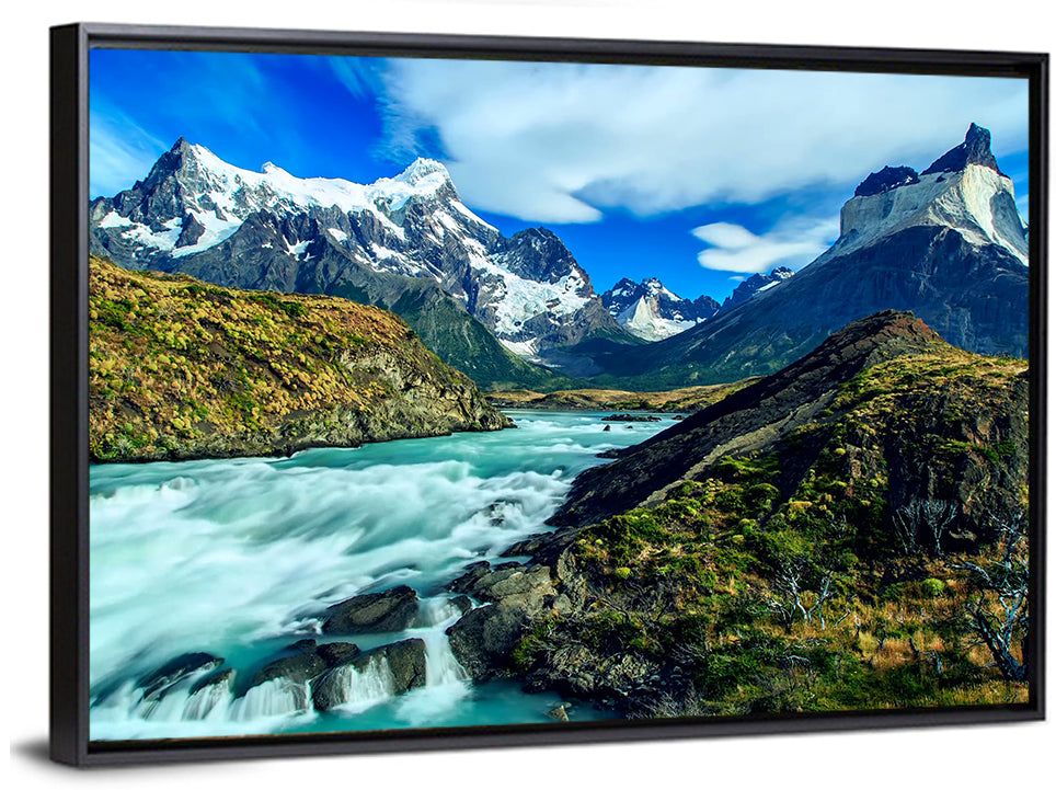 Mountains Stream Wall Art