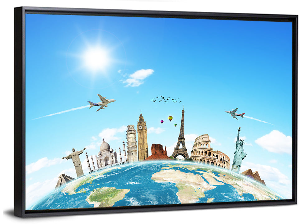 Travel The World Concept Wall Art