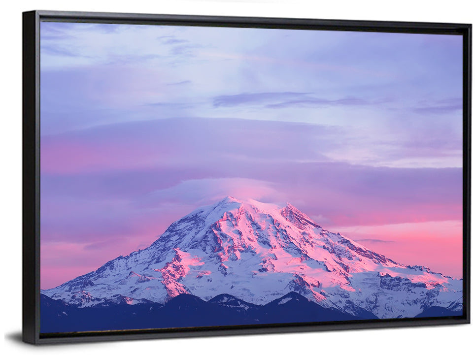 Mount Rainier Sunset Wall Art