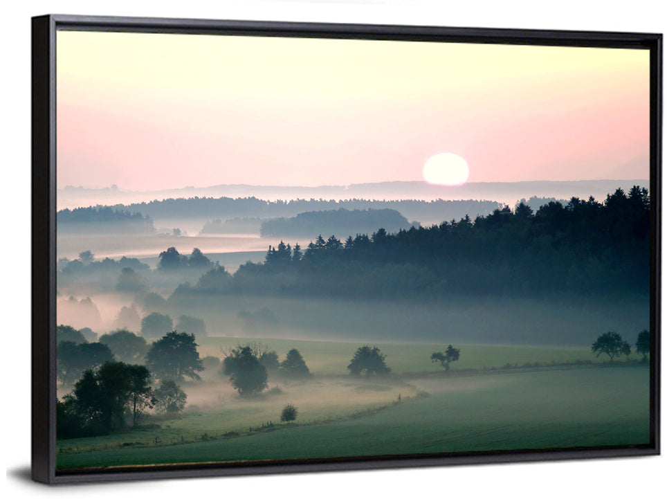 Czechia Foggy Landscape Wall Art