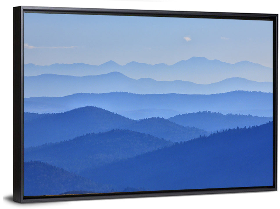 Foggy Mountains Valley Wall Art