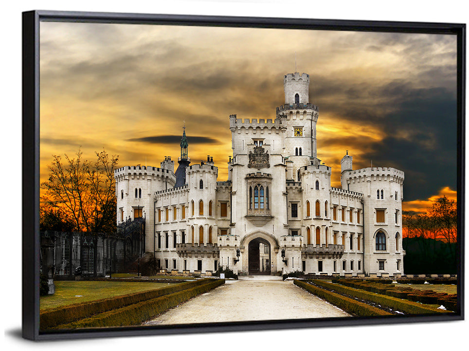 Hluboka White Castle Wall Art