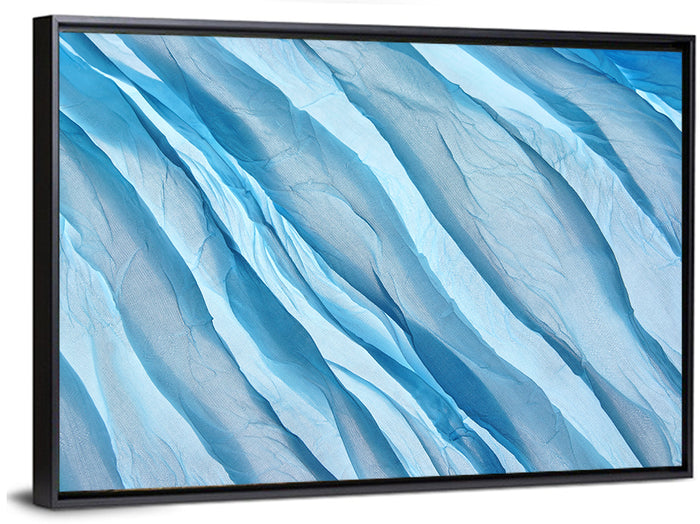 Diagonal Chiffon Layers Wall Art as a framed canvas