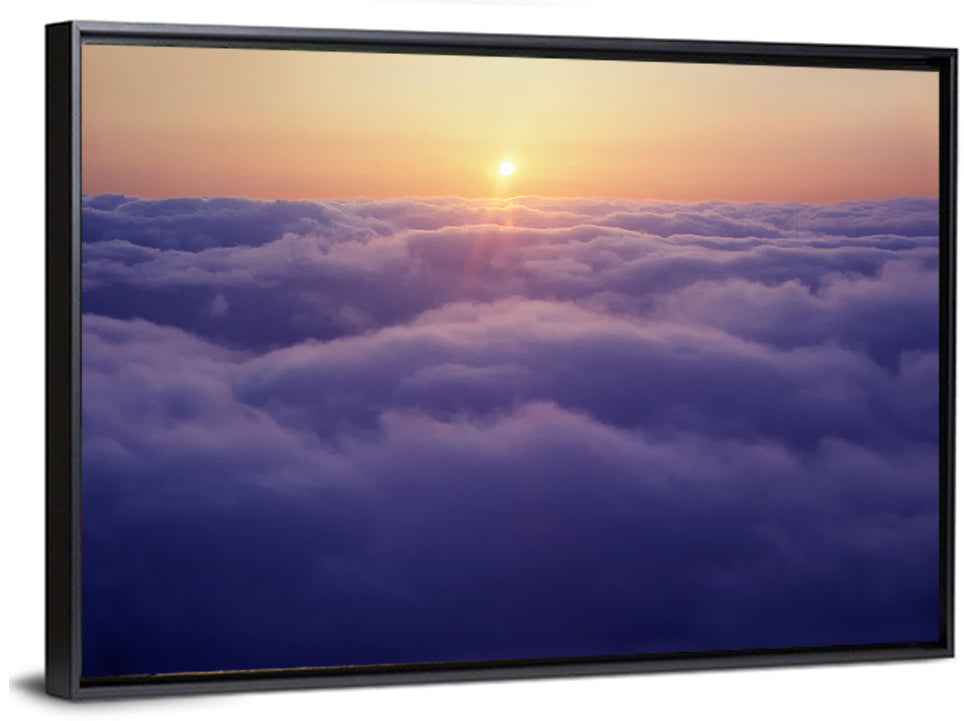 Sunset Above Clouds Wall Art