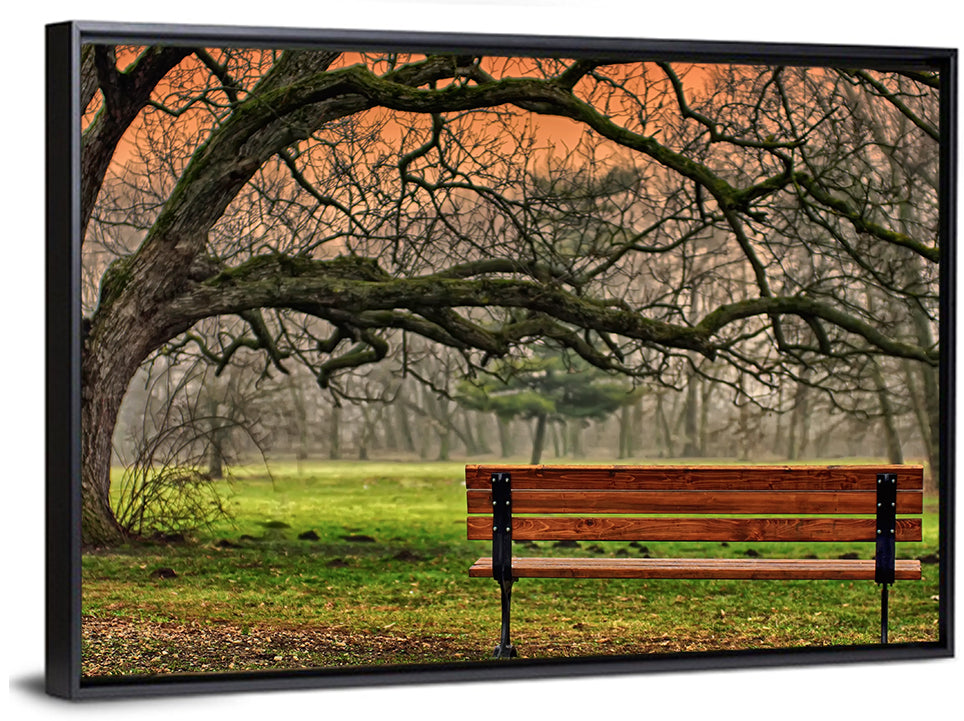 Romantic Autumn Park Wall Art