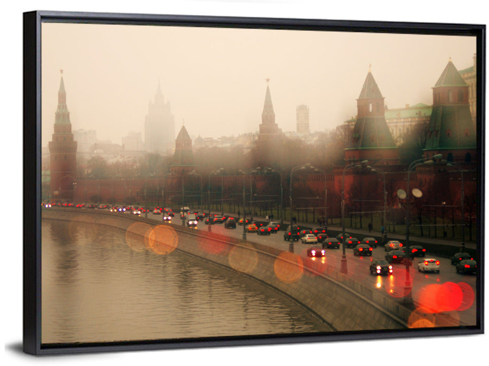 Foggy Kremlin Moscow Wall Art
